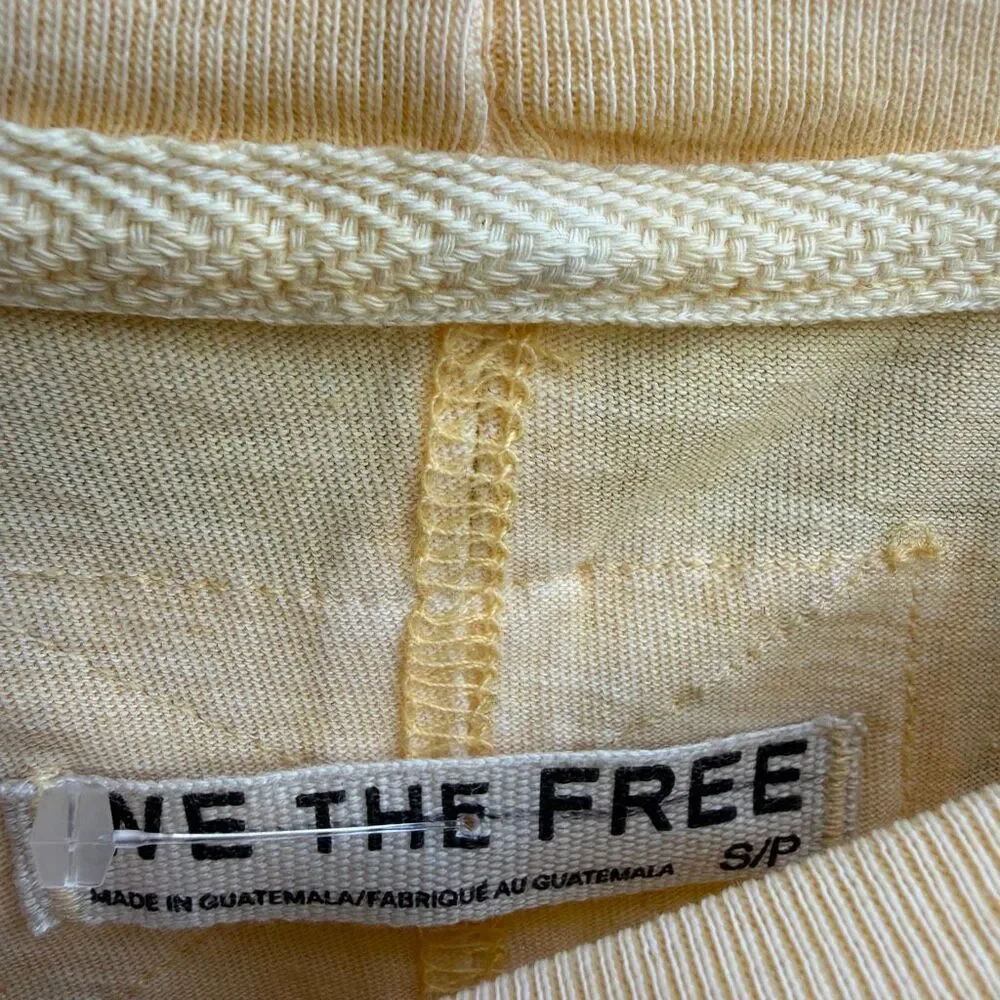 Free people We The Free Perfect Oversized long sleeve Tee yellow S NEW